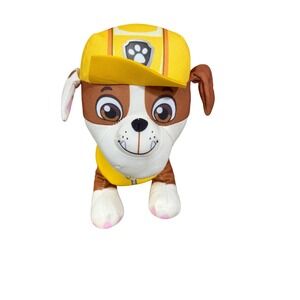 PAW Patrol Rubble Plush Stuffed Animal Nickelodeon 2021 Construction Dog Toy